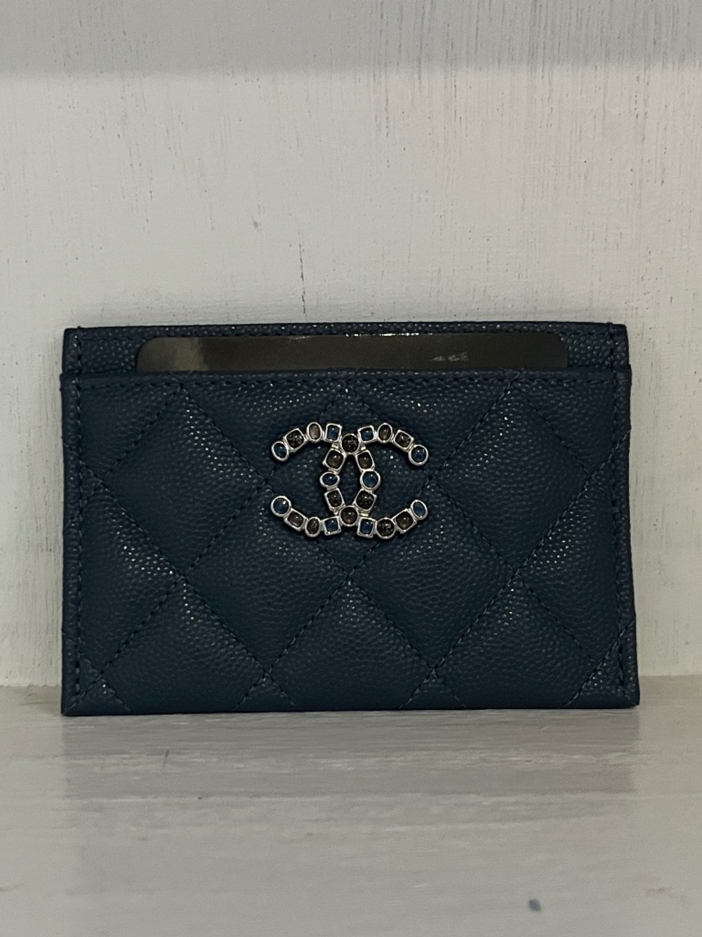 Chanel Card Holder (Navy) // 23K Collection
